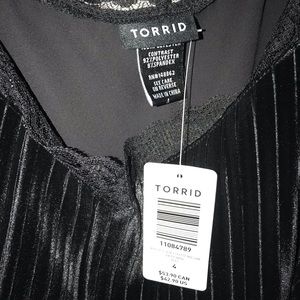 Torrid Georgette Mix Velvet Cami